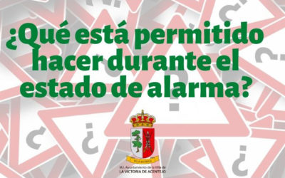 ¿Qué está permitido hacer durante el estado de alarma?