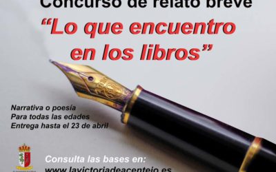 El Ayuntamiento de La Victoria convoca el concurso de relato breve ‘Lo que encuentro en los libros’